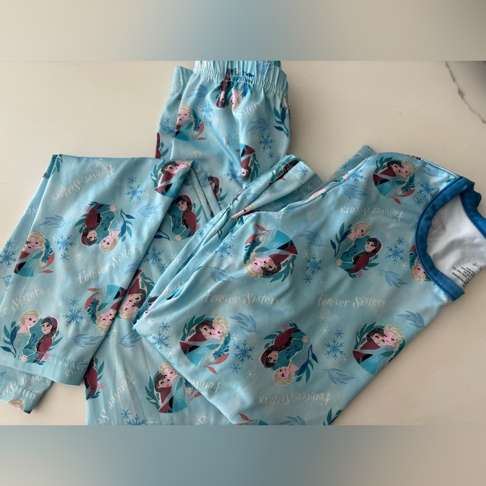 Disney Cuddl Duds Frozen PJ Set Girls Size Large